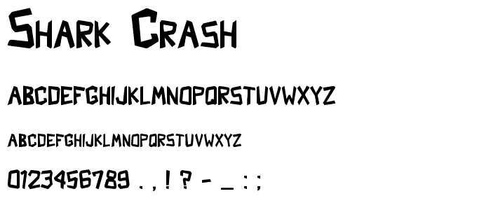 Shark Crash font